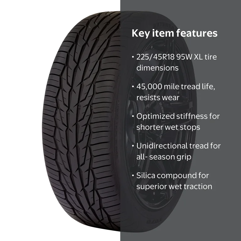 Toyo Extensa HP II All-Season 225/45R18 95W XL Tire - Walmart.com