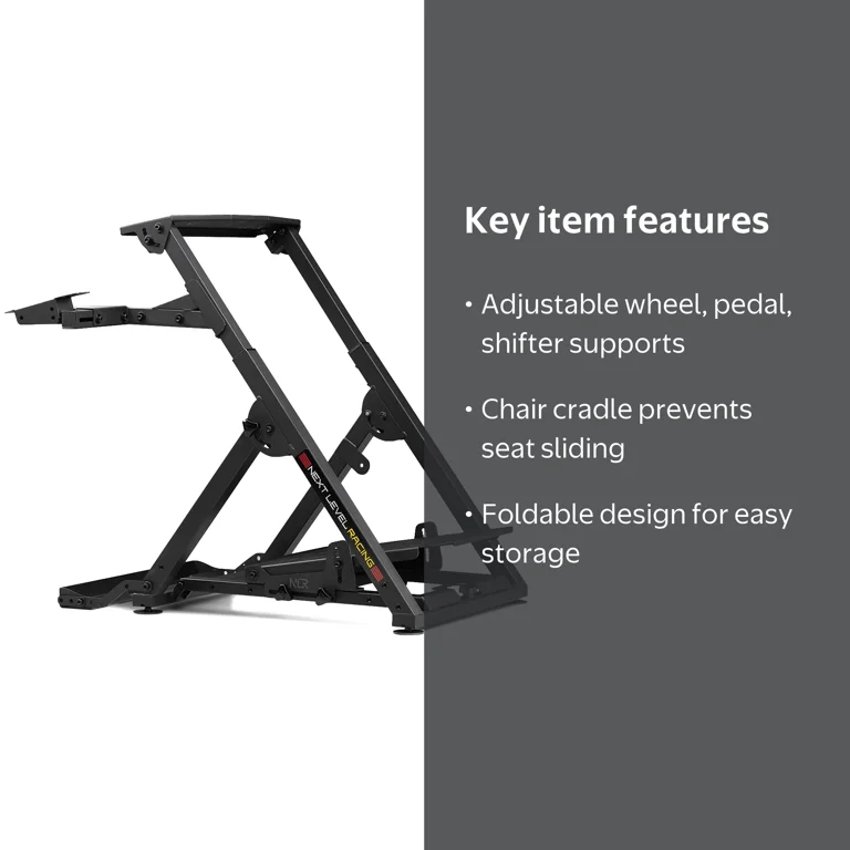 Next Level Racing Wheel Stand 2.0, Adjustable, Supports Shifter