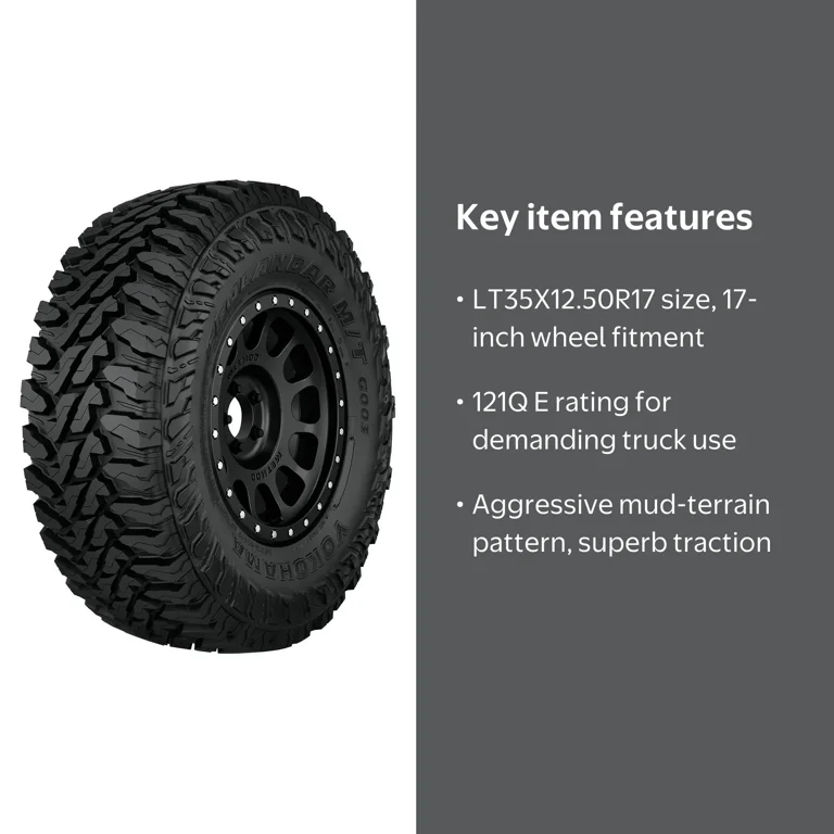 Yokohama Geolandar M/T G003 Mud Terrain LT35X12.50R17 121Q E Light
