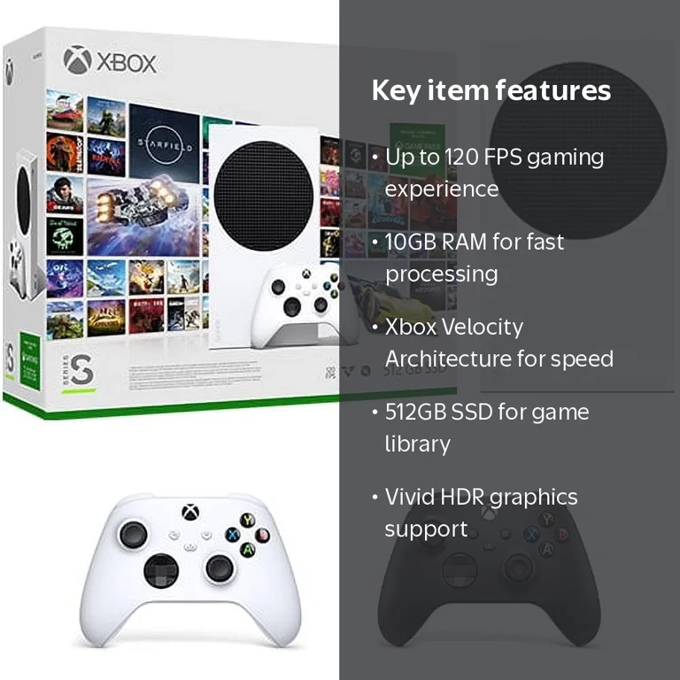 ぶ*ゃ様 Xbox Series S 512GB X-Box Series S Console, 512GB SSD, Carbon Black Wireless
