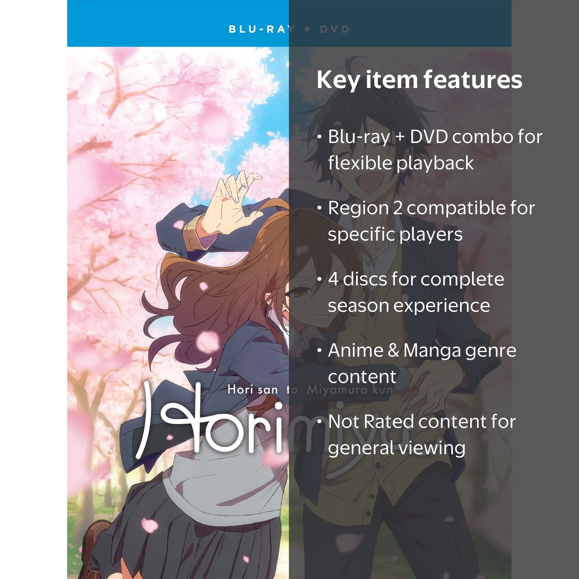 Proper Wholesale, New Horimiya: The Complete Season, Blu-ray + DVD