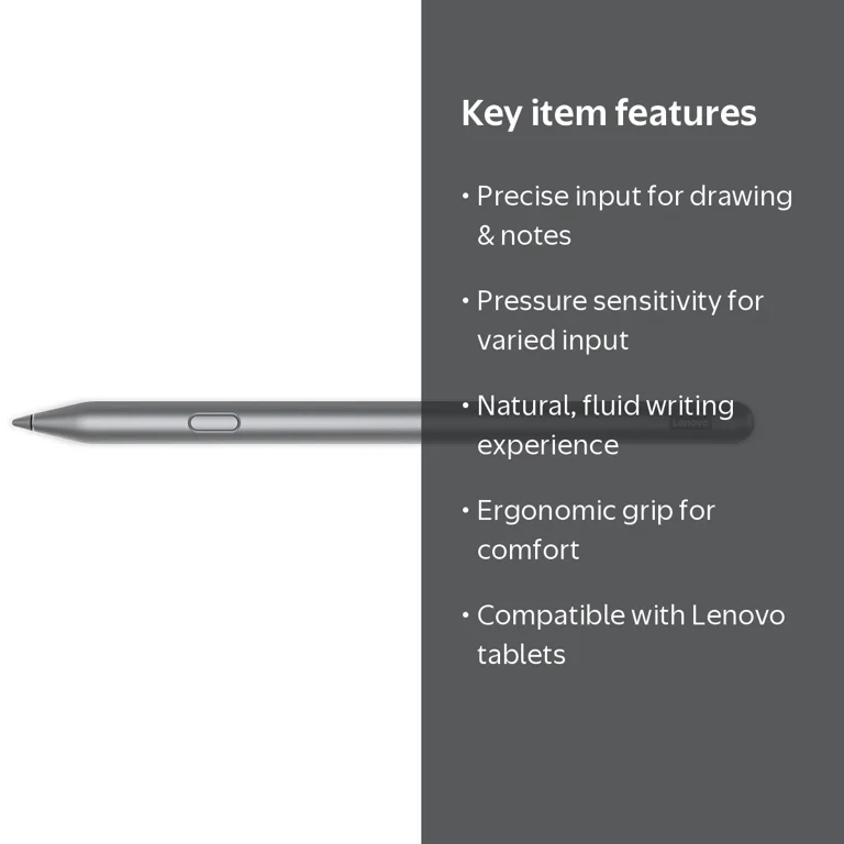Lenovo Tab Pen Plus Stylus Pen for Lenovo, Grey: Tablet
