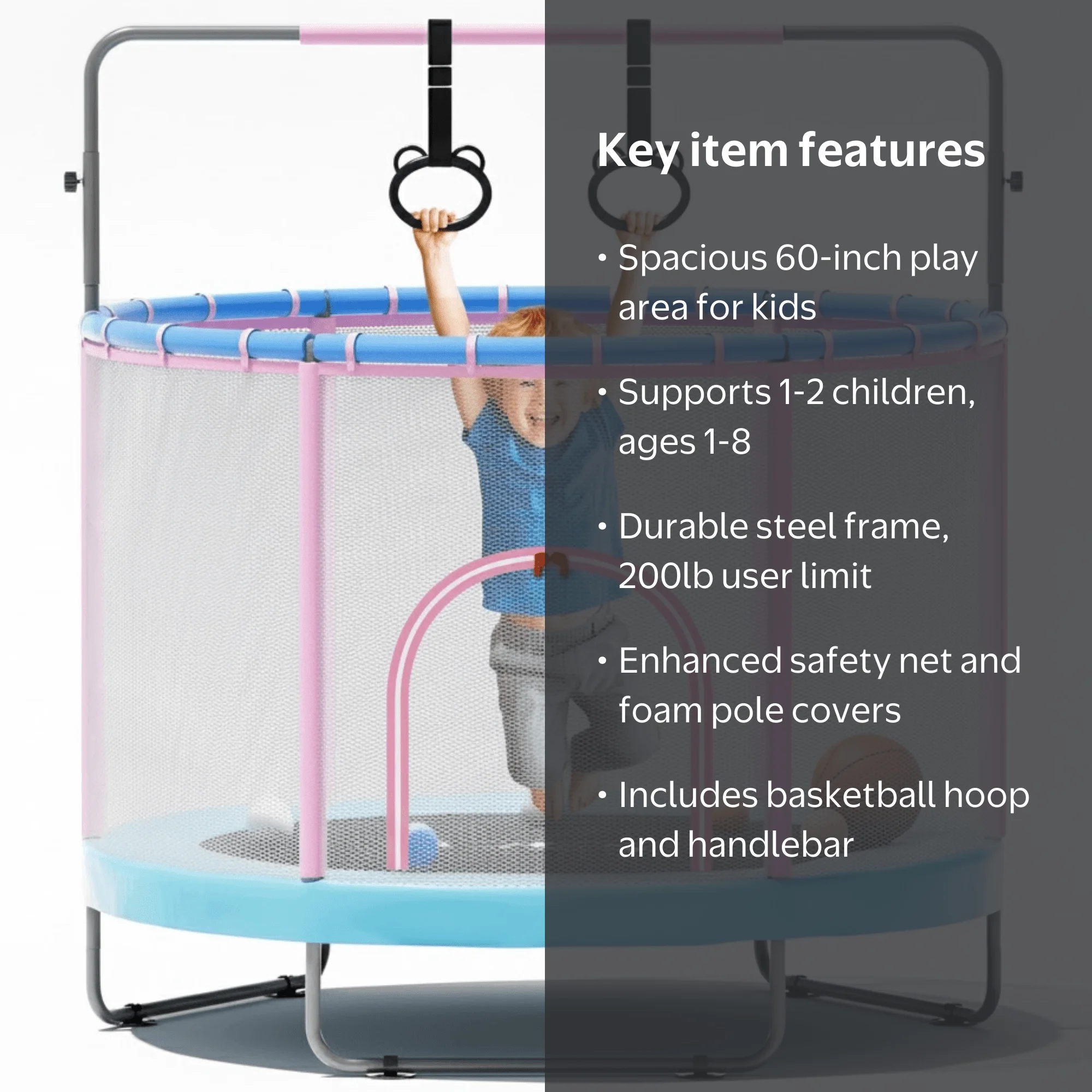 GVDV Trampoline for Kids, 60