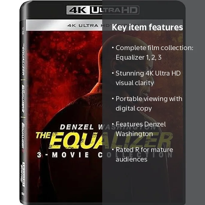 New Equalizer Movie 3 Pack: Equalizer 1 2 3 ( Multi-Feature) (UHD