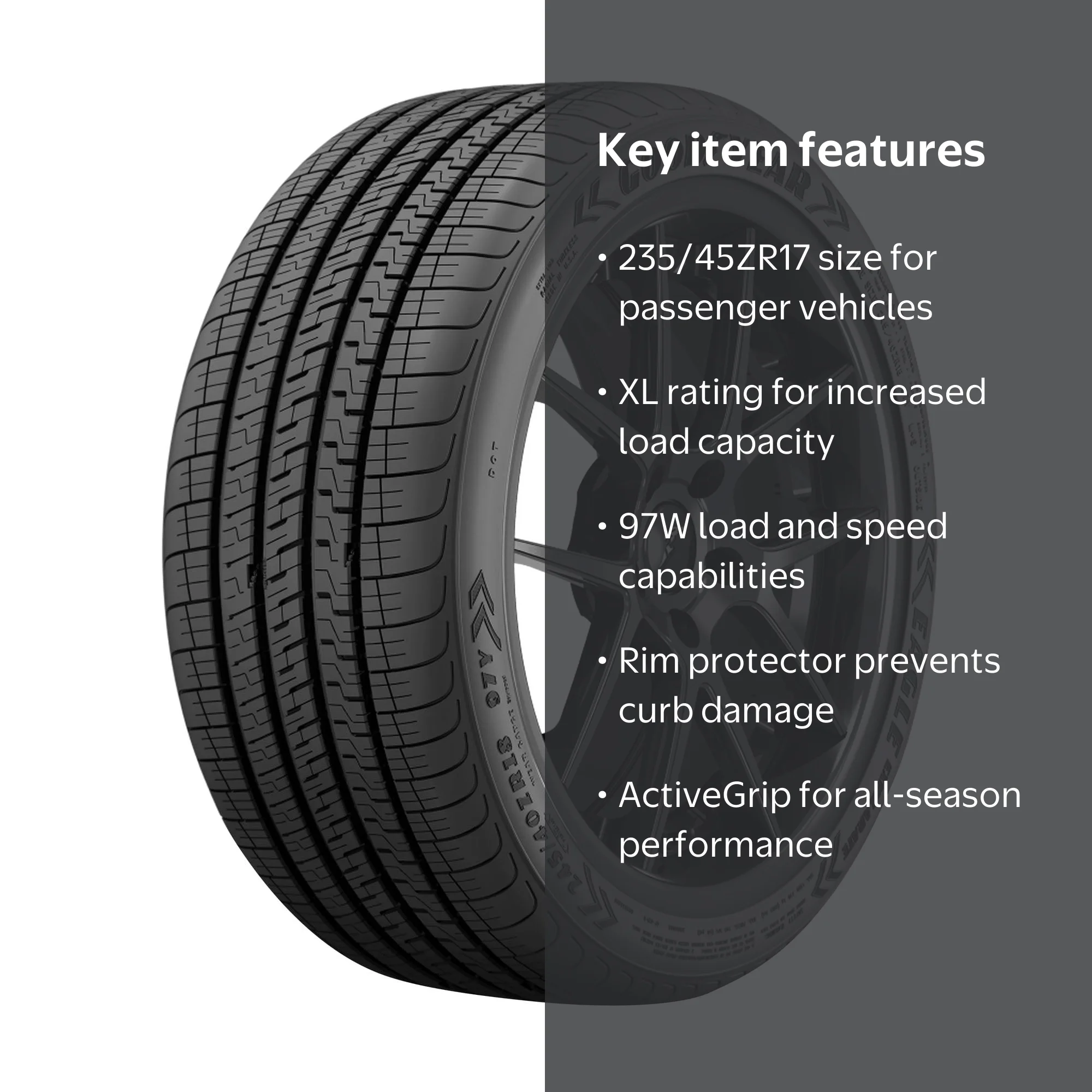 Free Shipping! Goodyear Eagle Exhilarate UHP All Season Passenger