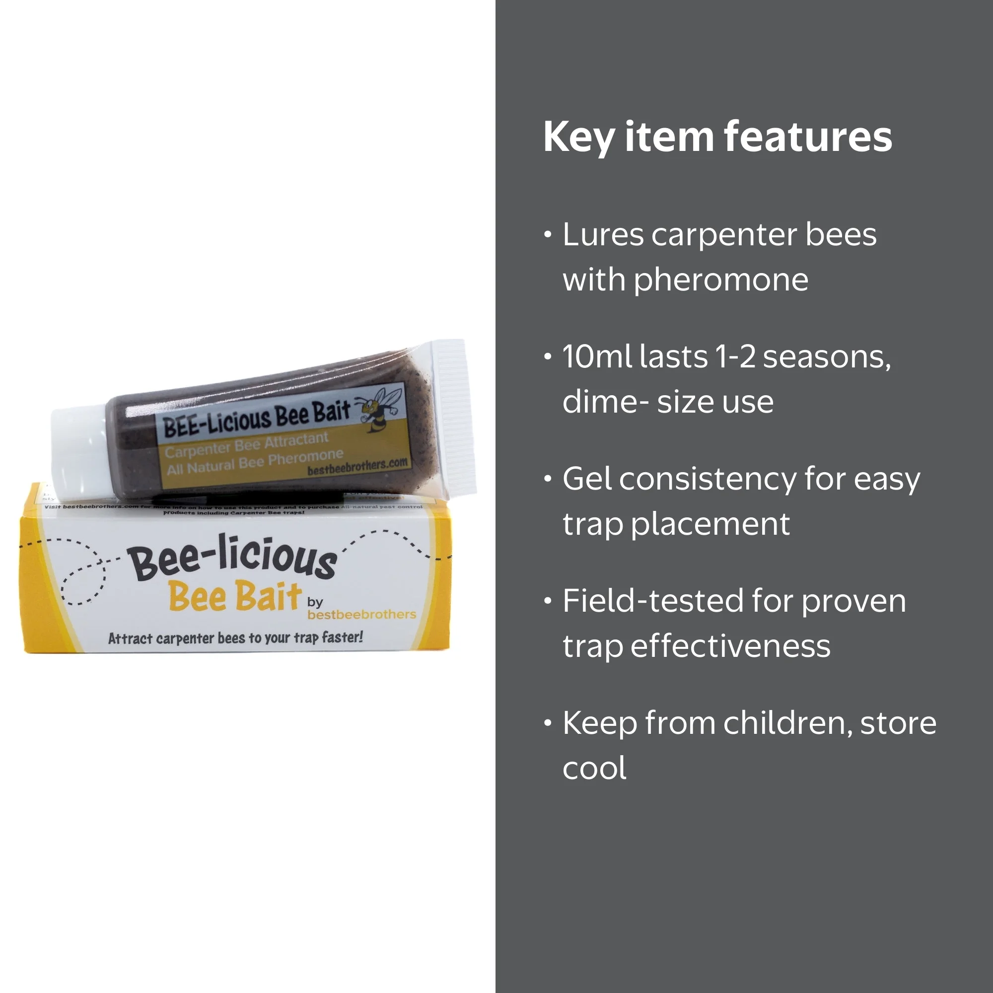 BEE-Licious Bee Bait for Carpenter Bee Traps, 10 ml - Walmart.com