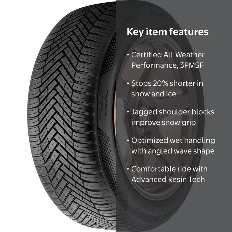 Nexen N Blue 4S 2 All Weather 245/50R20 102V Passenger Tire