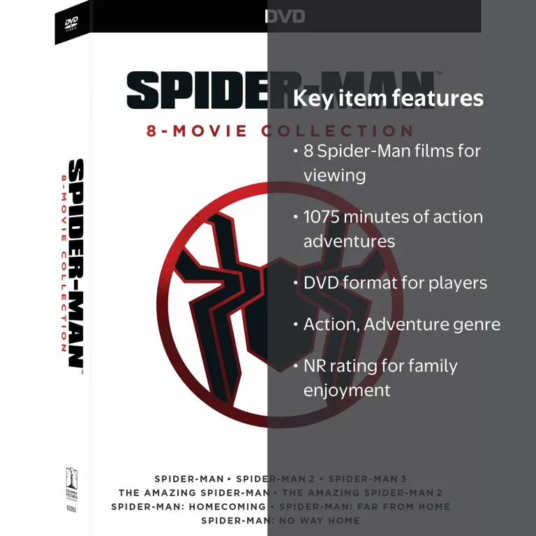 Walmart Exclusive: Tom Holland Spider-Man 8 Movie Collection