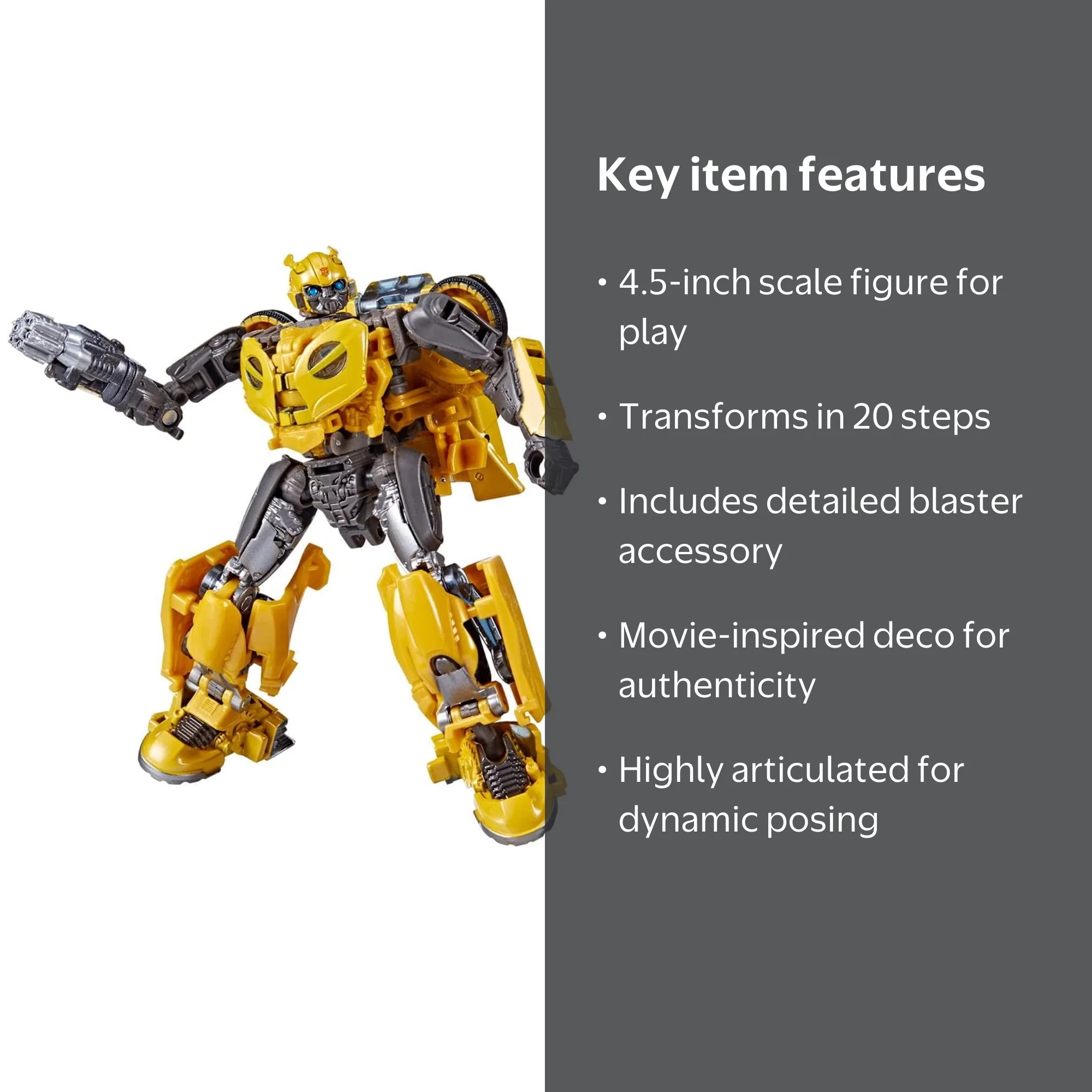 Transformers Buzzworthy Bumblebee Studio Series B-127 Toy Figure
