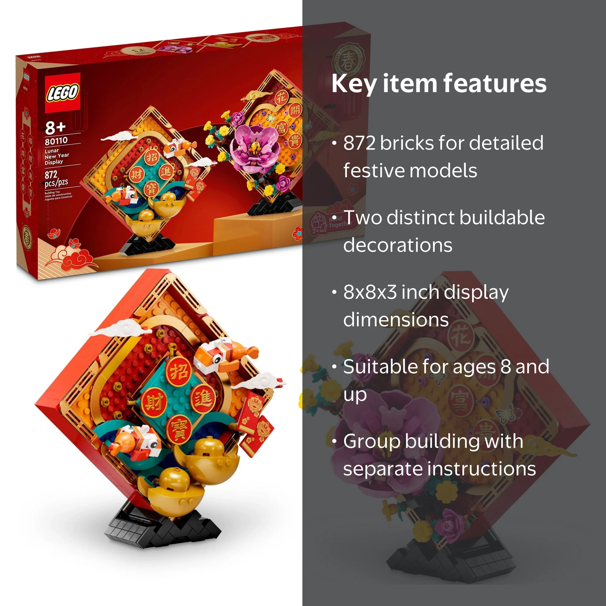 LEGO Lunar New Year Display 80110 Building Toy Set (872 Pieces