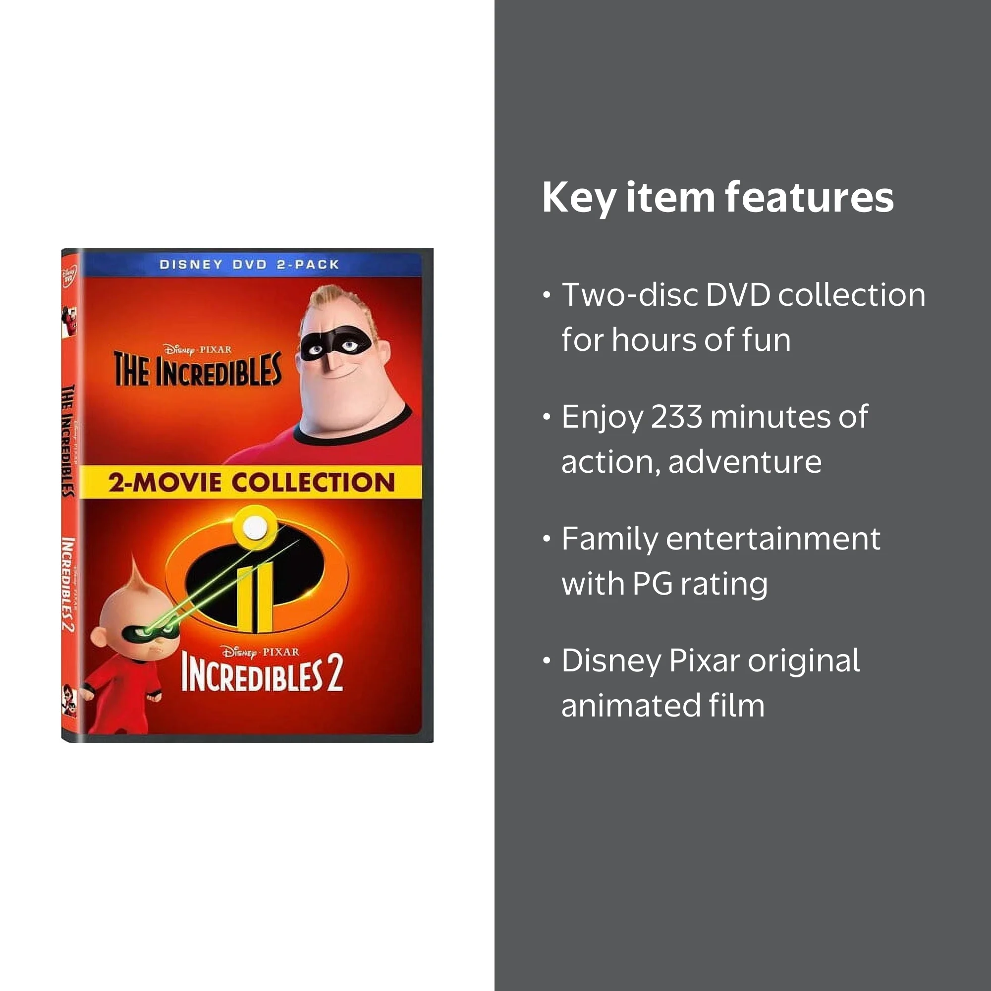 The Incredibles / Incredibles 2: 2-Movie Collection DVD Disney