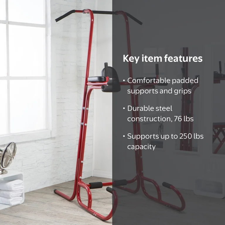Stamina X Power Tower, Pull Up and Dip Stand, Red - Walmart.com