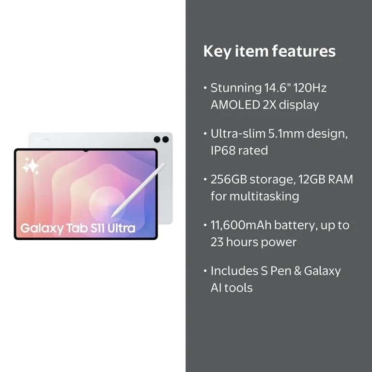 Samsung Galaxy Tab S11 Ultra (2025) with Galaxy AI & S Pen