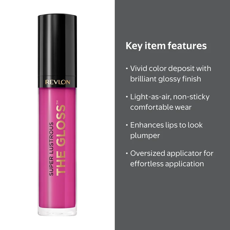 Revlon Super Lustrous Moisturizing High Shine Lip Gloss, 232 Pink