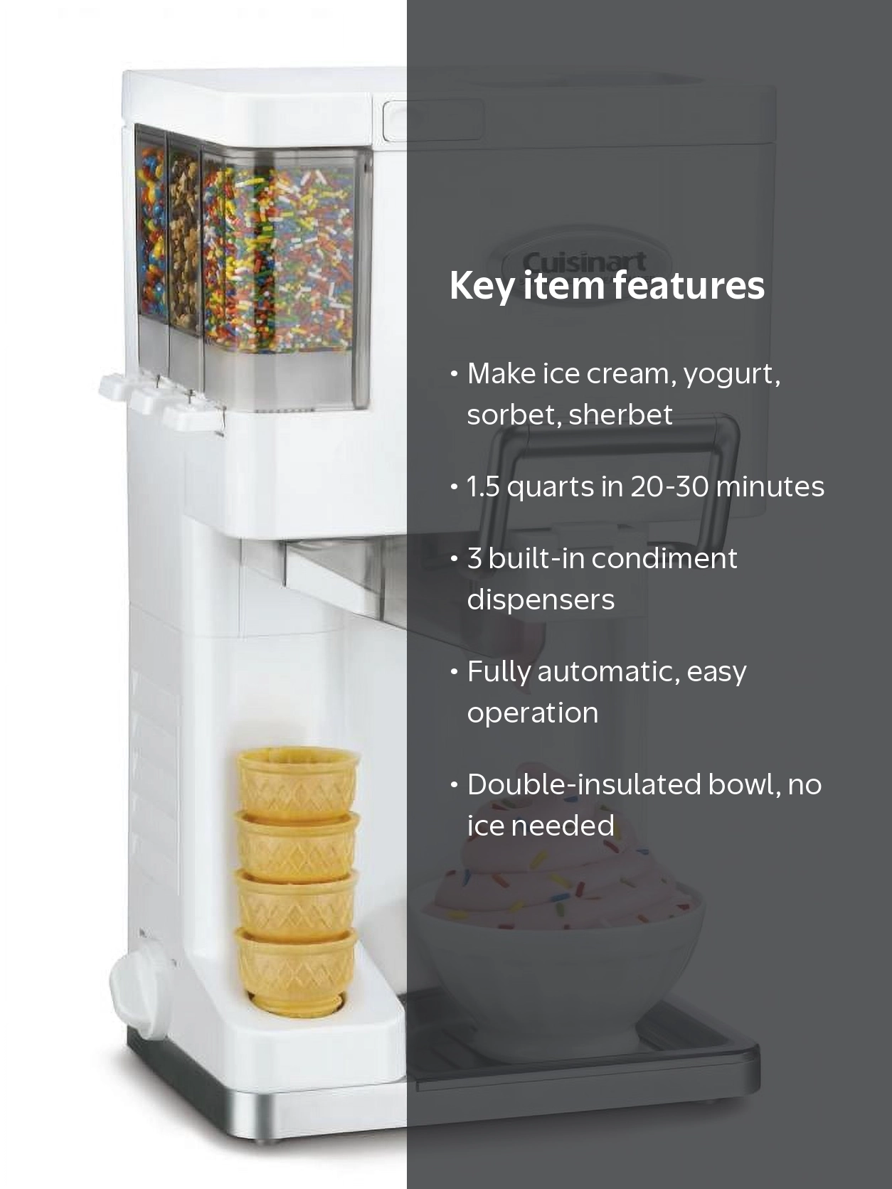 Cuisinart ICE-45 Mix It In™ Soft Serve Ice Cream Maker - Walmart.com