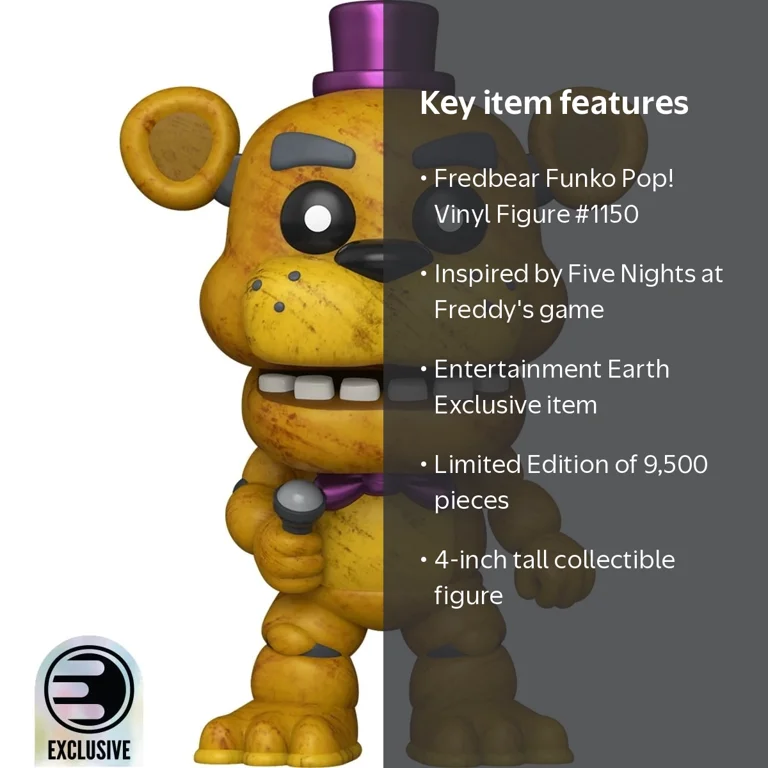 Funko POP! Vinyl Figure, Five Nights at Freddy's Fredbear #1150