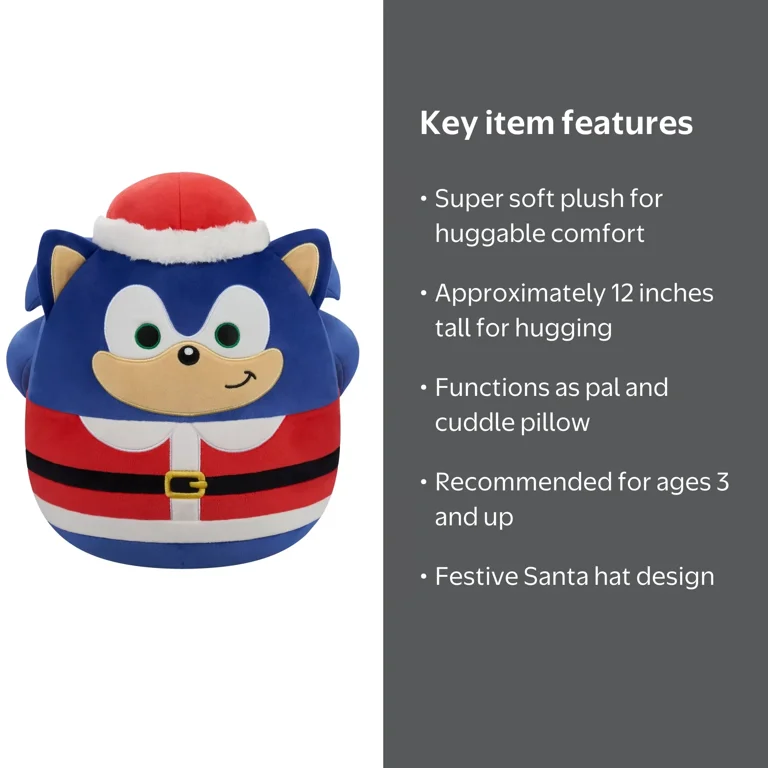 Squishmallows Sonic Santa 12
