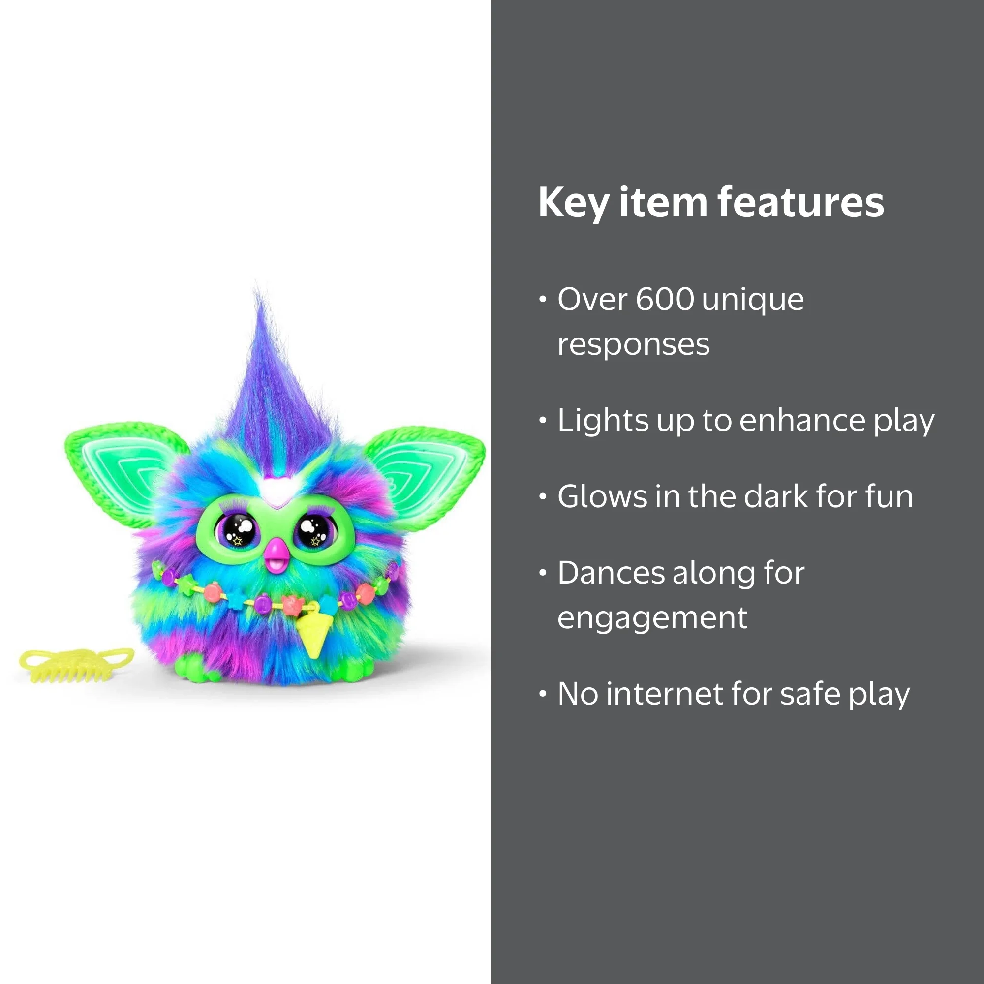 Hasbro Furby F8901 Galaxy Edition Glow in the Dark Interactive Toy