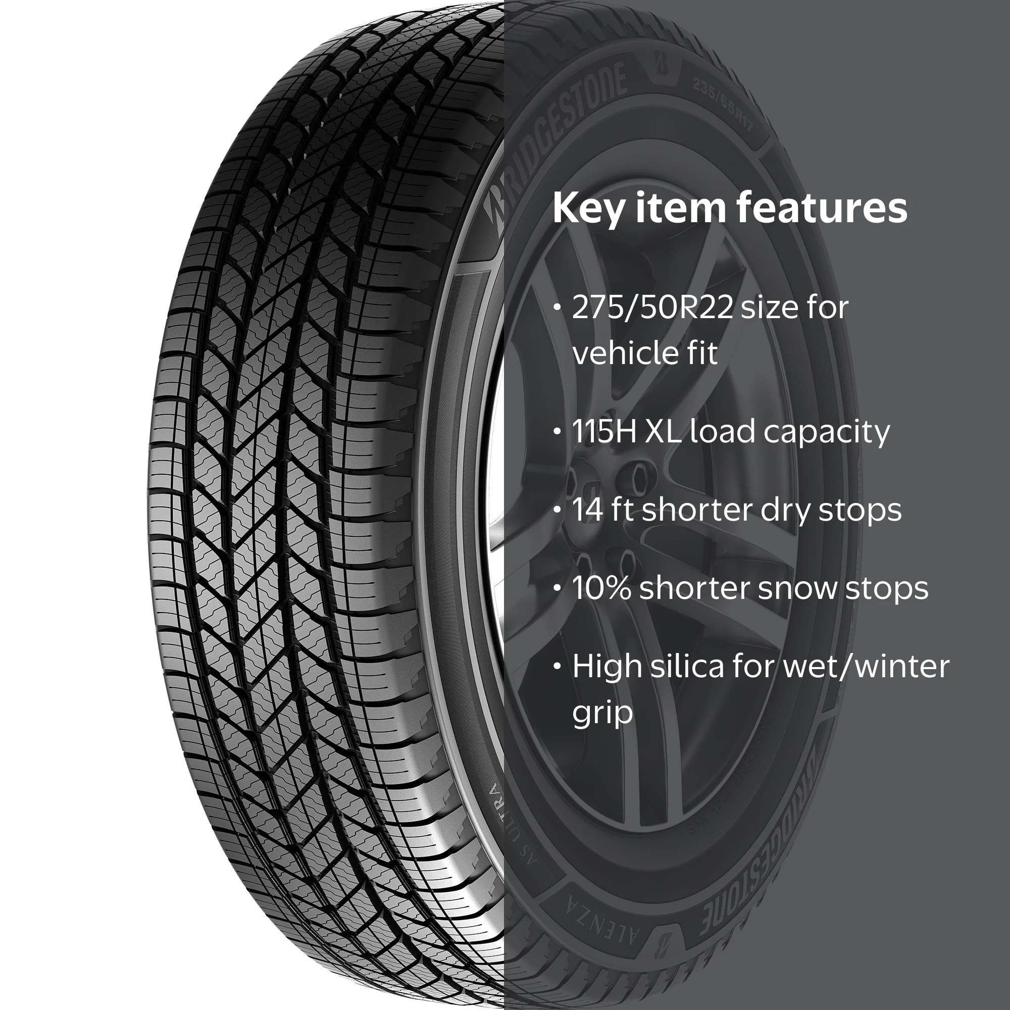 Bridgestone Alenza A/S Ultra All Season 275/50R22 115H XL SUV