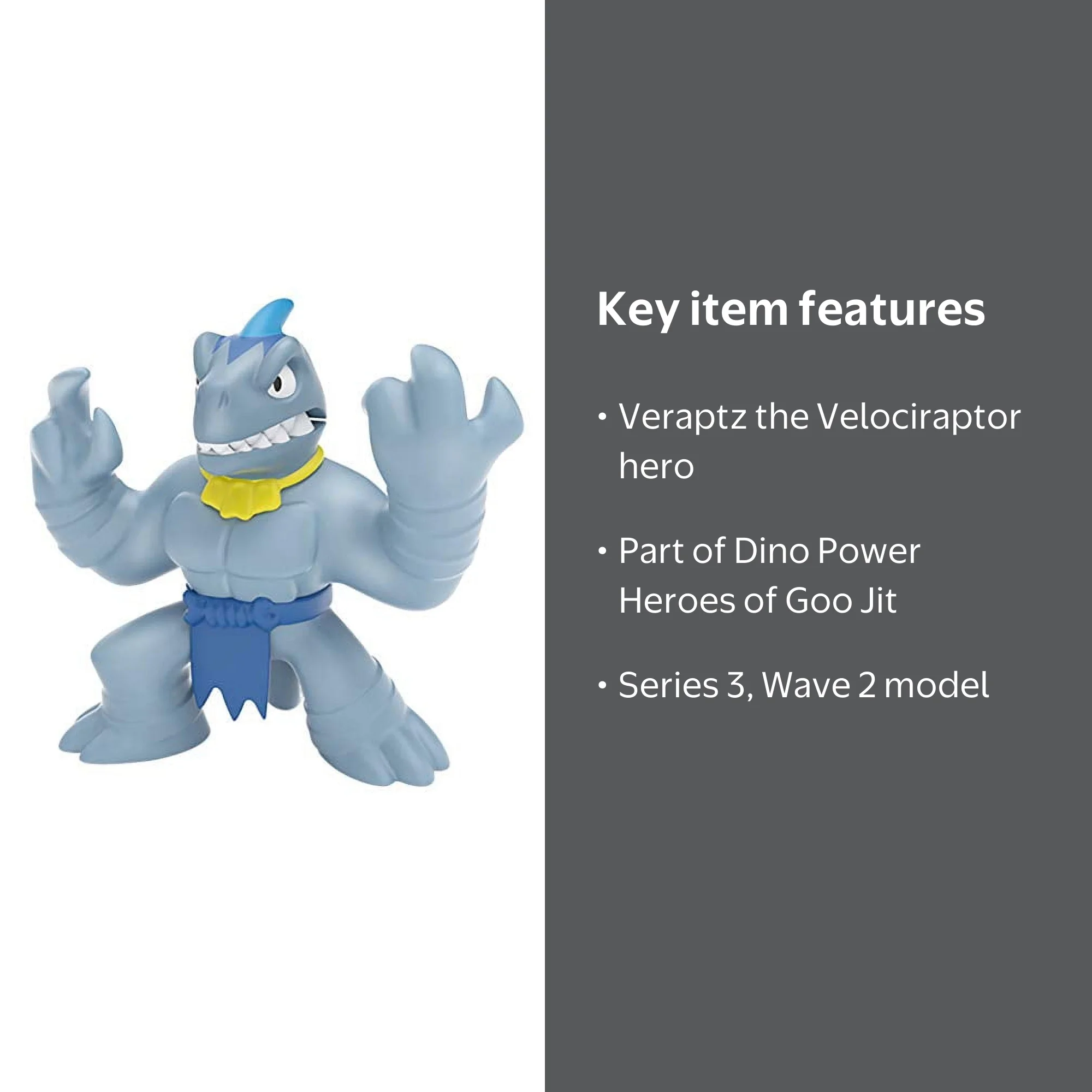 Heroes of Goo Jit Zu Dino Power Hero Pack, Veraptz Velociraptor