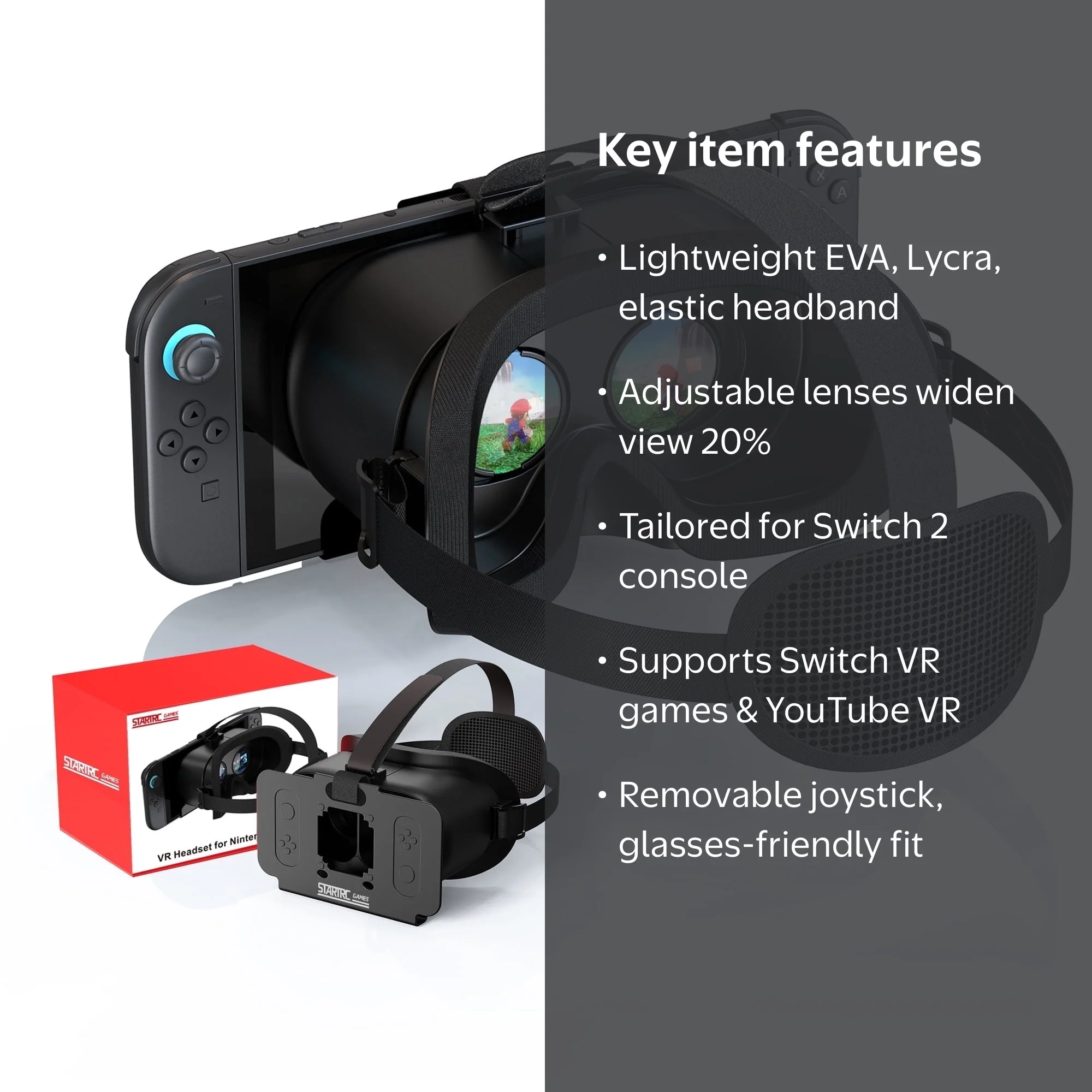 VR Headset for Nintendo Switch 2 Model Virtual Reality VR Glasses