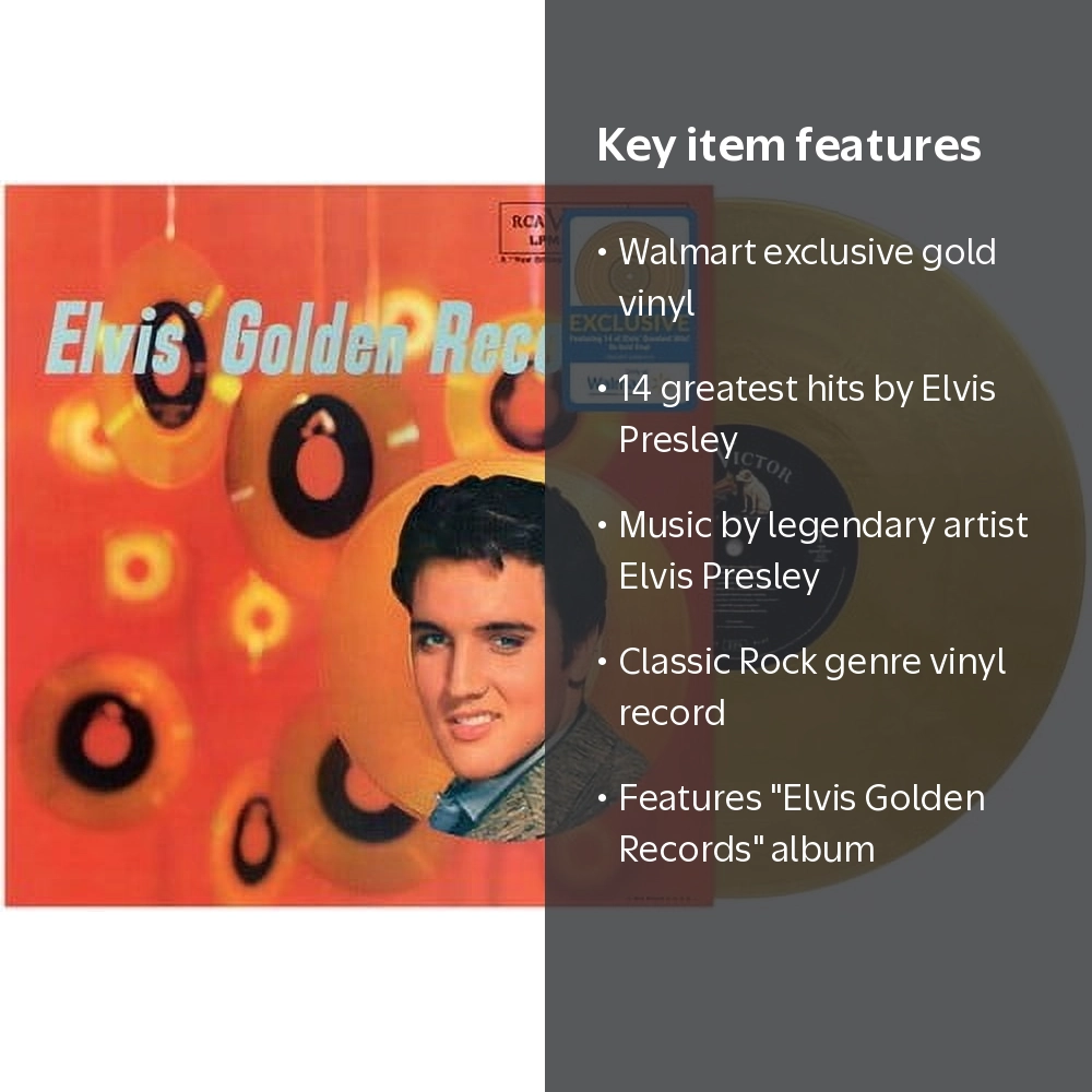 Sony Music, Elvis Presley Golden Records Gold Vinyl, Exclusive