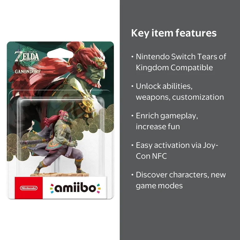 Nintendo Ganondorf Amiibo, Tears of the Kingdom Series, for