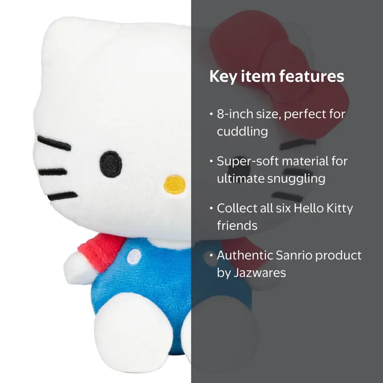 Hello Kitty and Friends, Hello Kitty, 8 inch Plush Classic Series