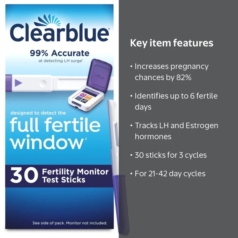 Clearblue Fertility Monitor Test Sticks, 30 count HSA/FSA Eligible