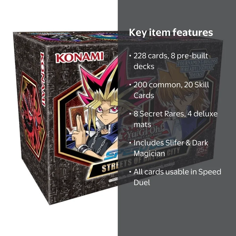 YuGiOh Speed Duel Streets of Battle City Box Set, 228 Cards, 25th