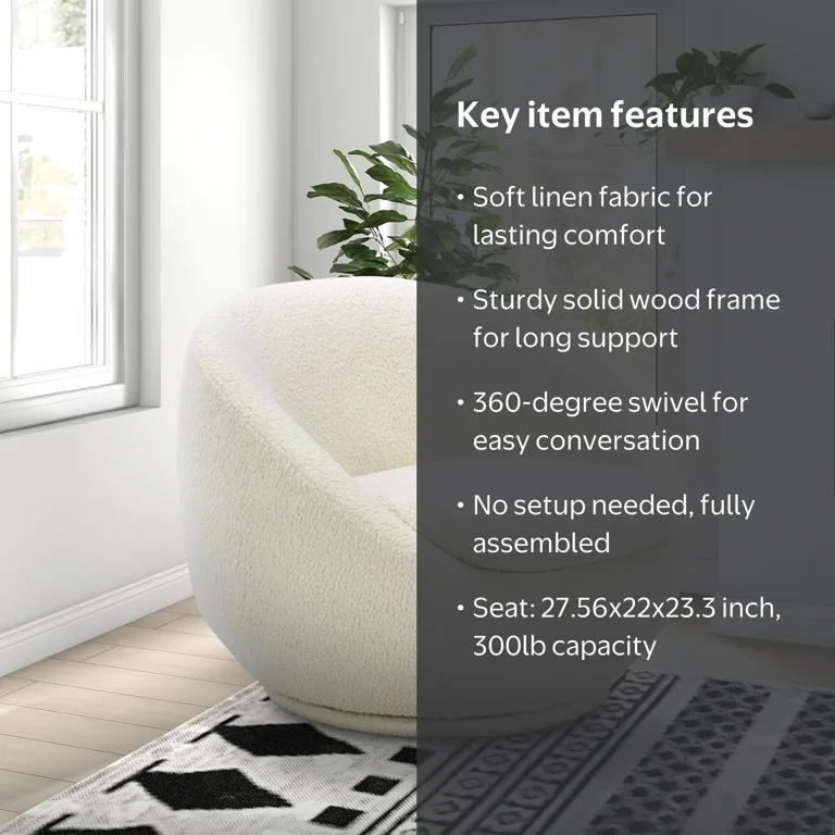 Better Homes & Gardens Mira Swivel Chair - Walmart.com