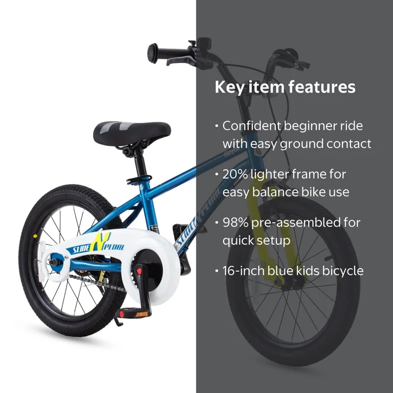 SLIDE N PEDAL 16in Kids Bike EZ Balance Pedal Switchable Bicycle