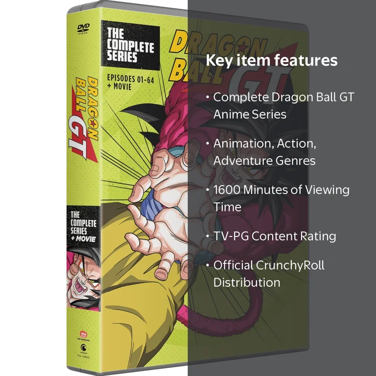 Dragon Ball GT: The Complete Series DVD 1600 mins, Animation