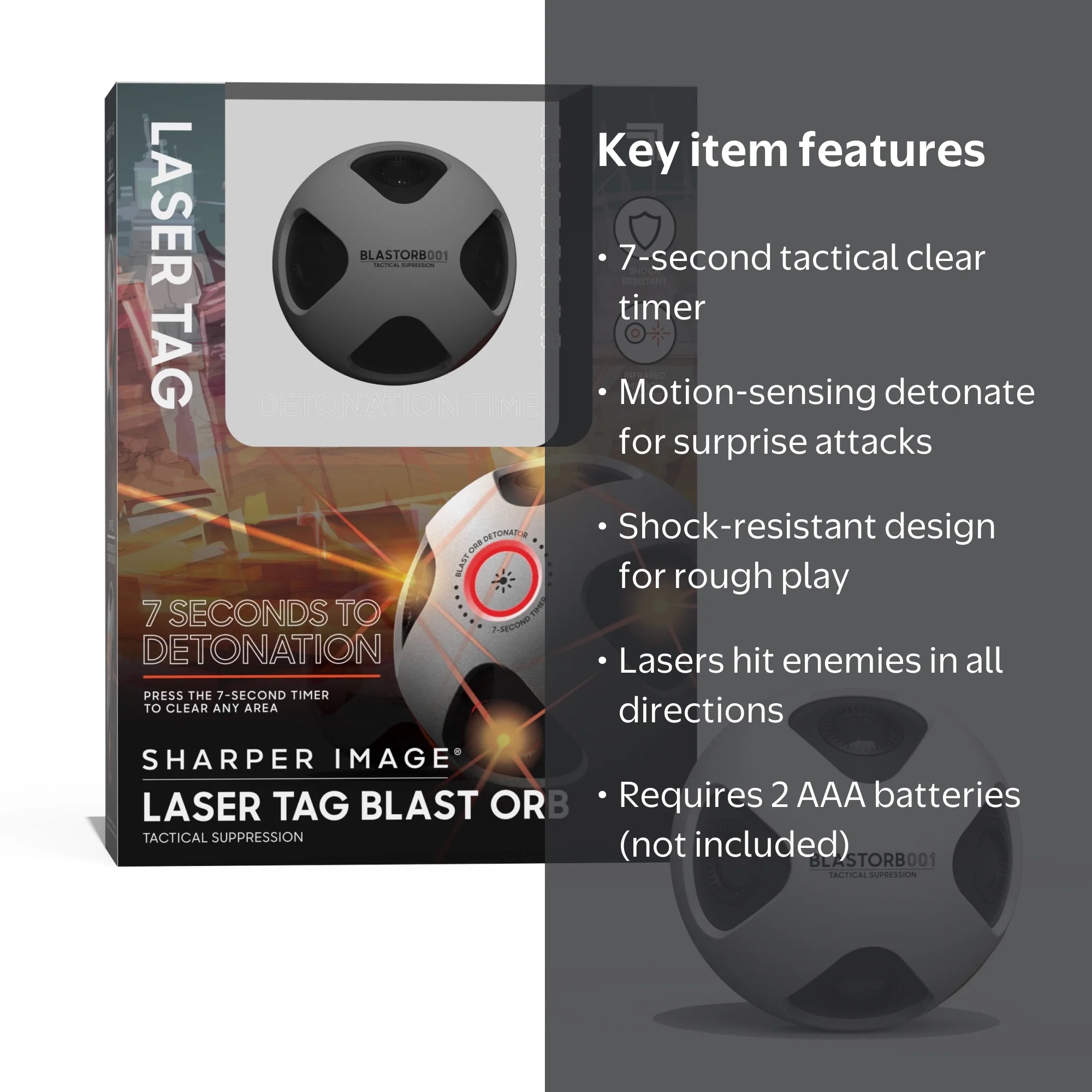 Sharper Image® Laser Tag Blast Orb Tactical Suppression with Self