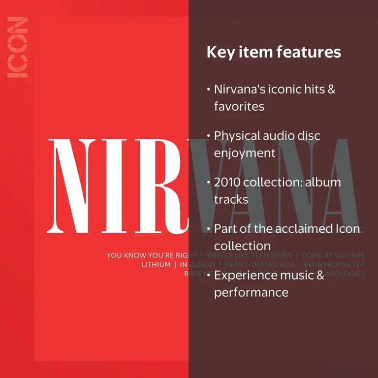 UMGD, Music & Performance, Icon - Nirvana CD, 2010 Collection