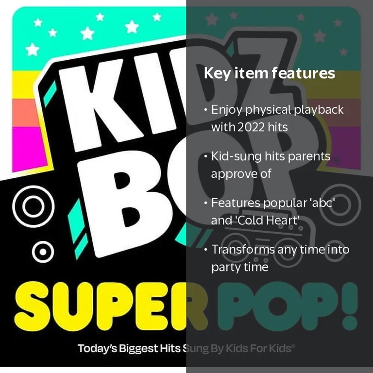 Kidz Bop, Kidz Bop Super Pop, Kids & Family CD, 2022 Release