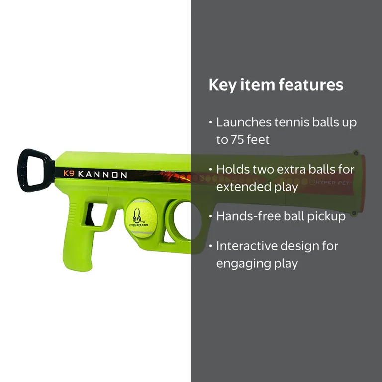 Hyper Pet K9 Kannon K2 Interactive Dog Toy Ball Launcher - Walmart.com