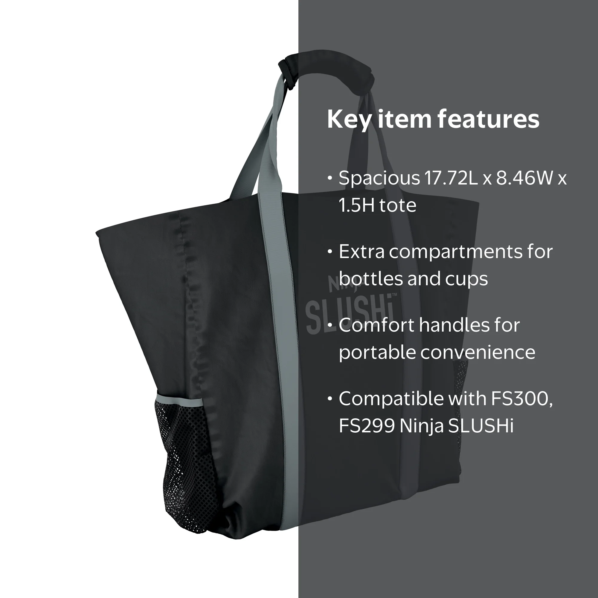 Ninja, Travel Party Tote, Compatible with FS300 Series, Black