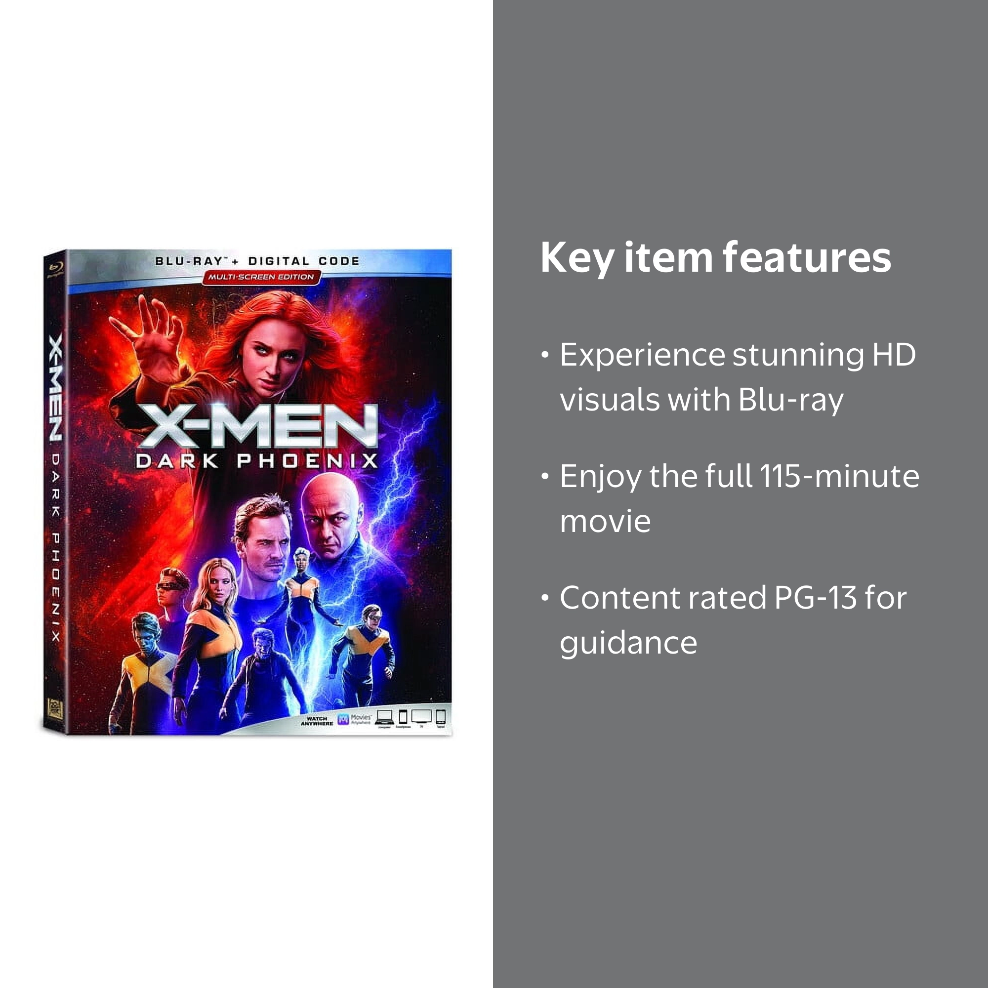 Marvel - X-Men: Dark Phoenix [BLU-RAY] - Walmart.com