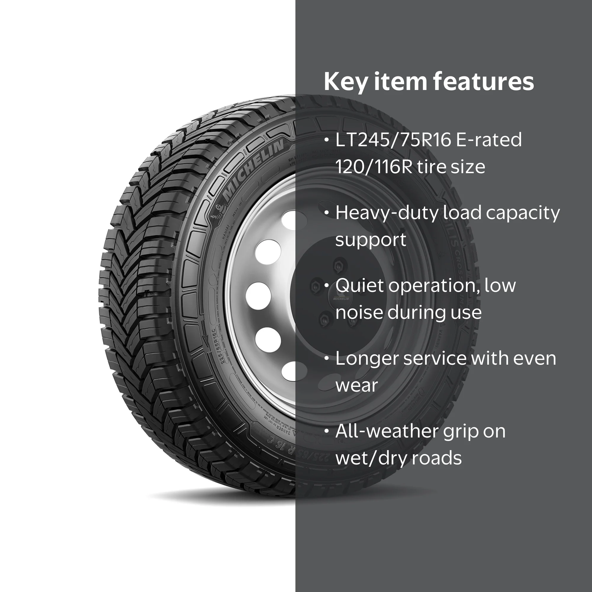 Michelin Agilis CrossClimate Commercial Van LT245/75R16 120/116R E