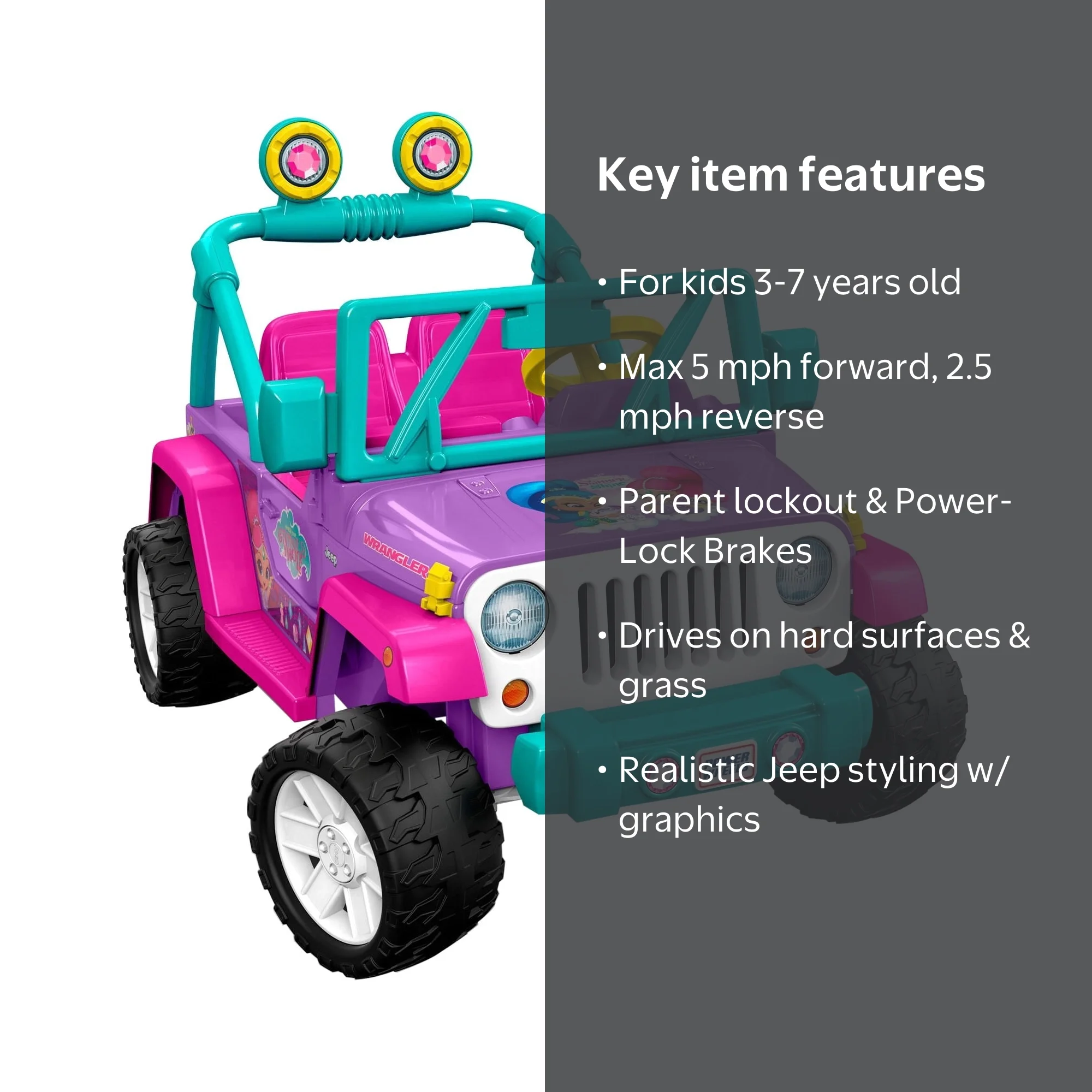 Fisher-Price DWR11 Power Wheels Jeep Nickelodeon Shimmer & Shine