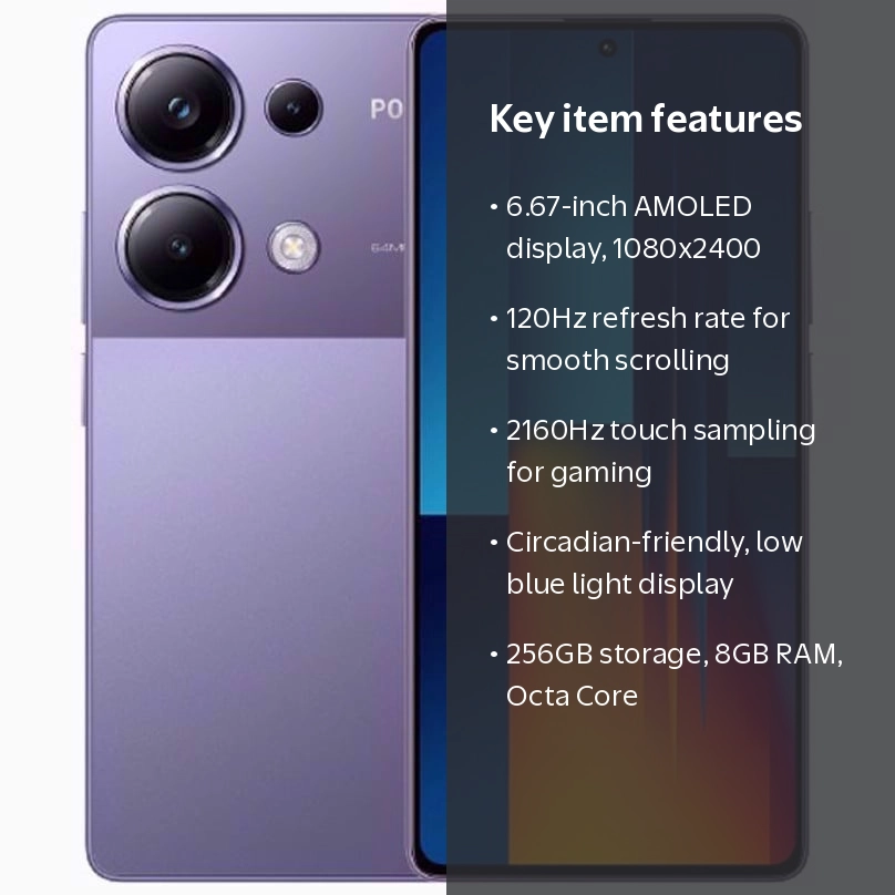 Poco M6 Pro 4G Purple - Smartphones for telecom retailers