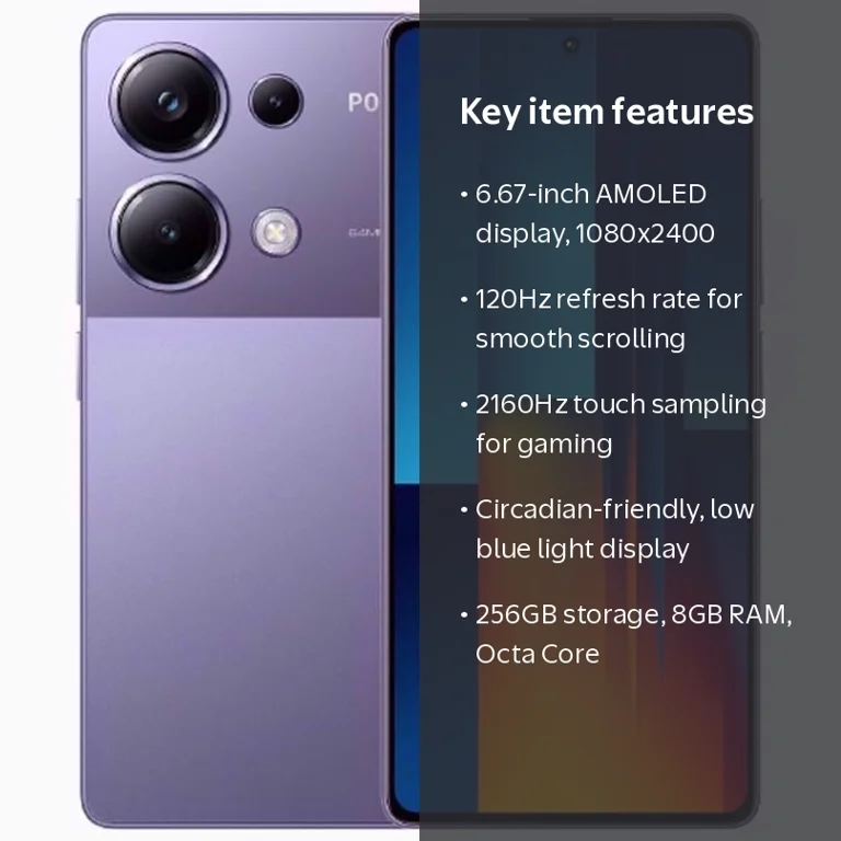 Xiaomi Poco M6 Pro 4G Dual SIM 256GB ROM 8GB RAM GSM Unlocked