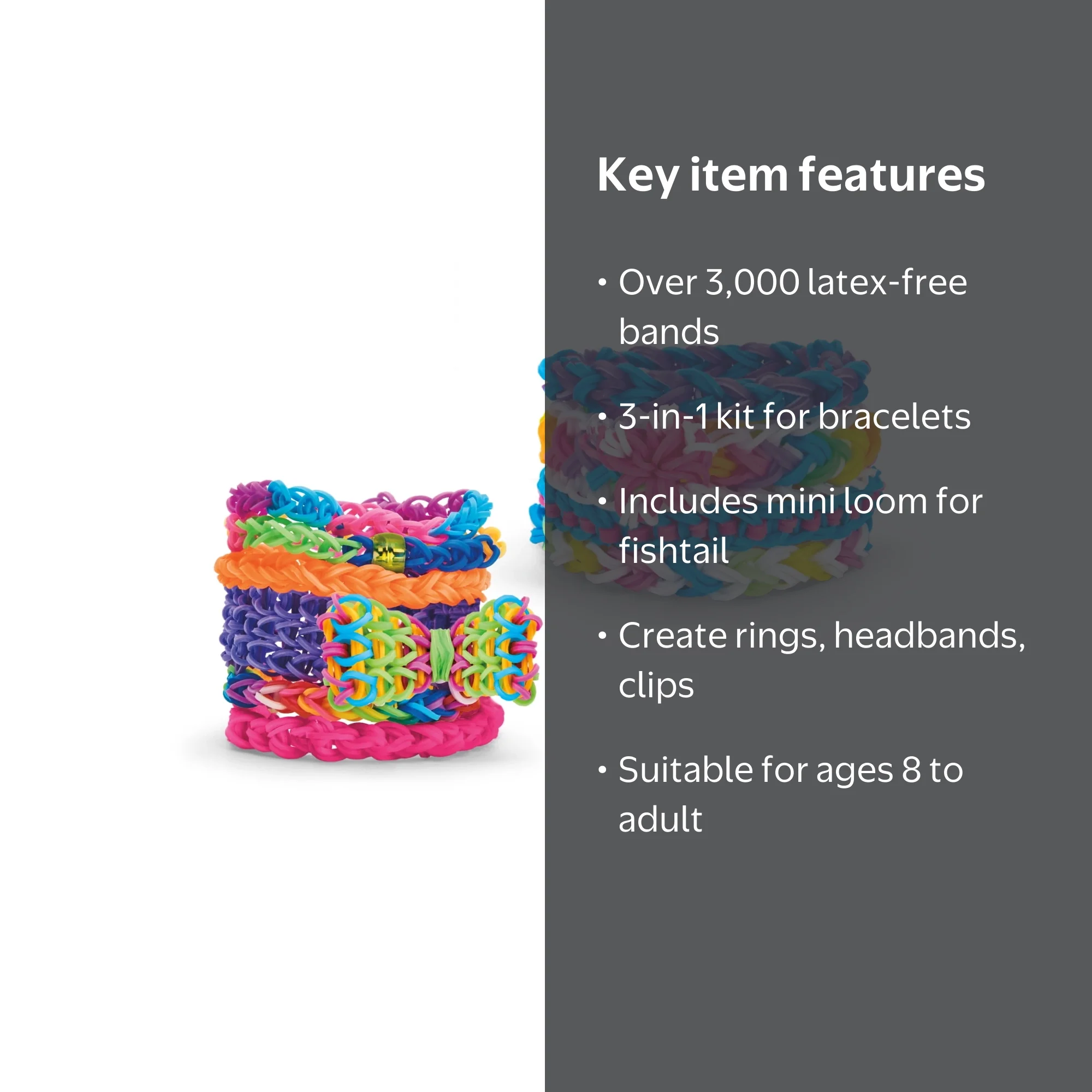 Cra-Z-Art Be Inspired Cra-Z-Loom 3-in-1 Rubber Band Bracelet