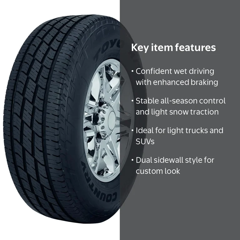 Toyo Open Country H/T II P285/45R22 114H All-Season BW Tire, 285