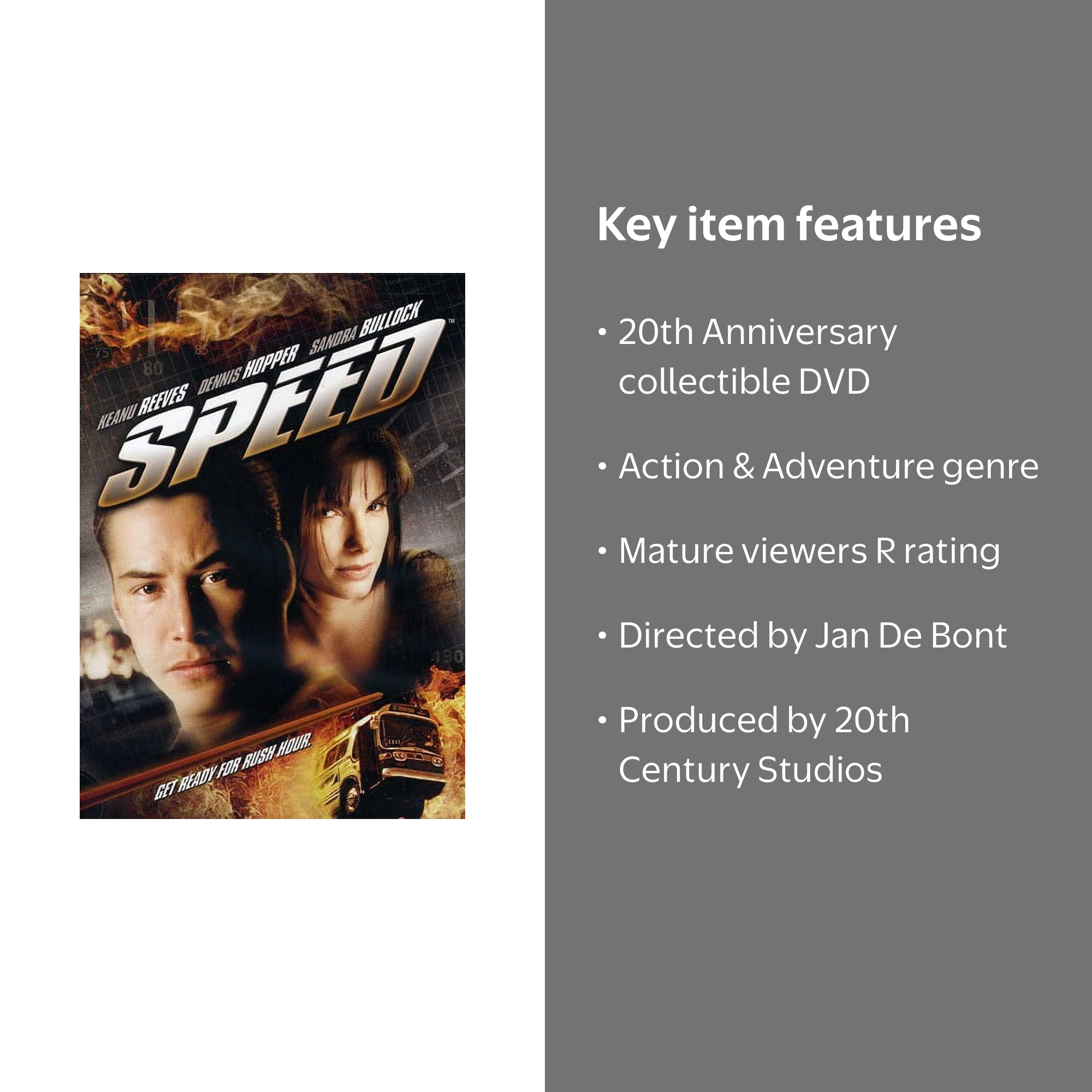 Speed (DVD) 20th Anniversary Edition - Walmart.com