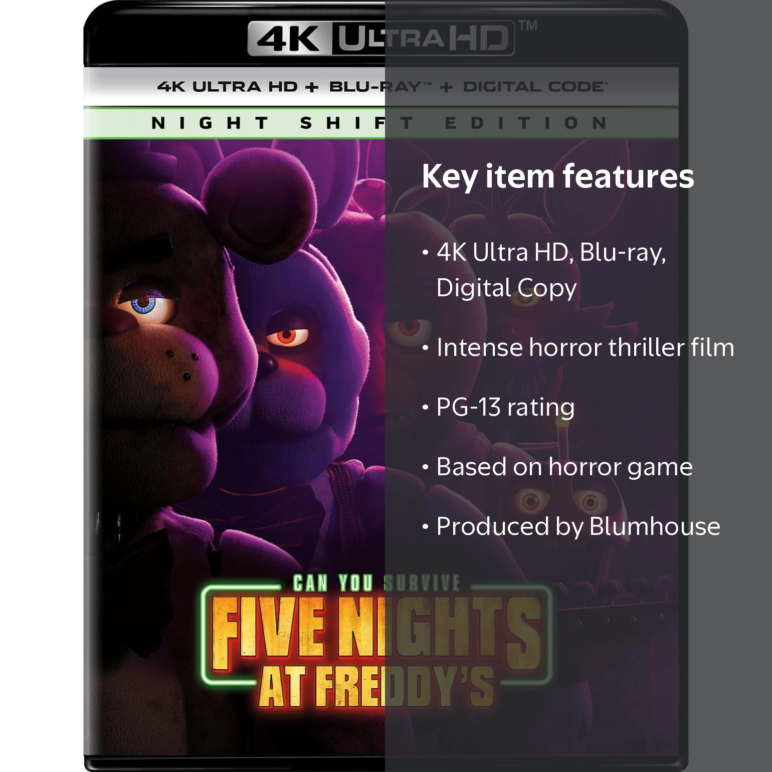 Freddy's Movie: Five Nights at Freddy's (4K Ultra HD + Blu-ray +