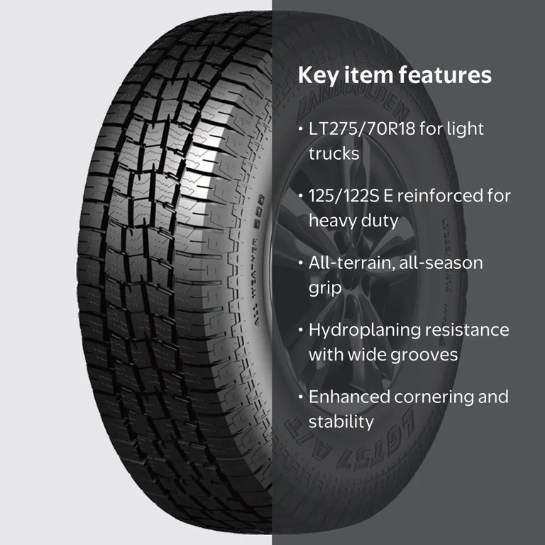 Landgolden LGT57 A/T LT 275/70R18, 10 Ply E Load, All Terrain Tire