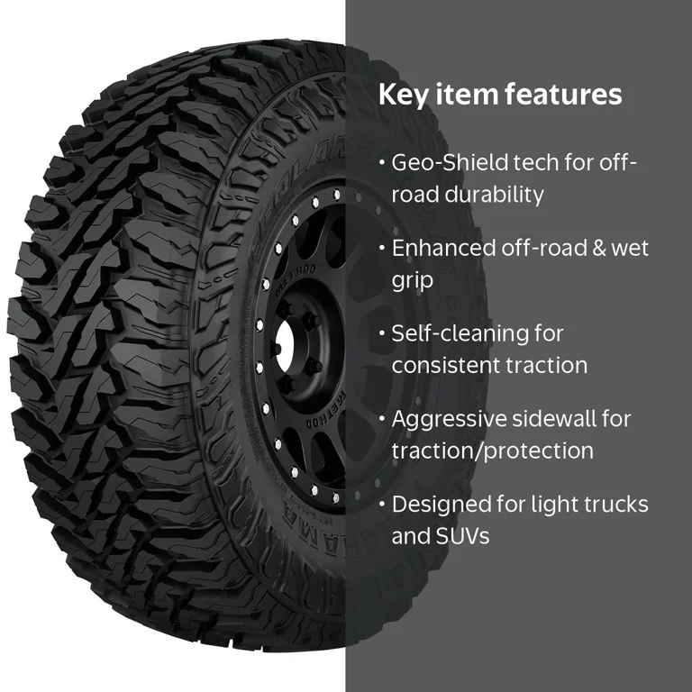 Yokohama Geolandar M/T G003, Robust, Aggressive Mud Terrain LT315