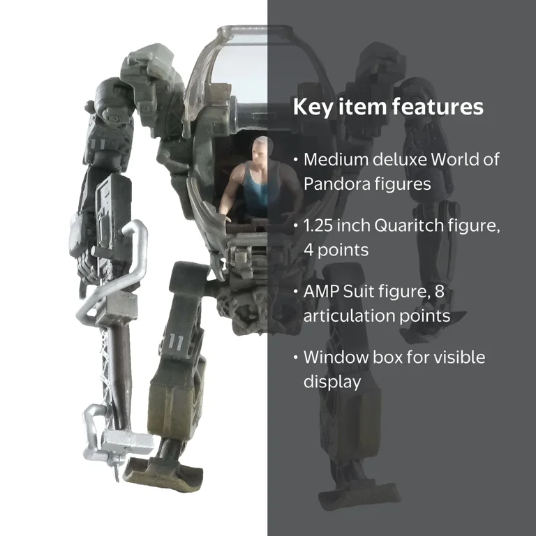 Disney Avatar Medium Deluxe Creature, AMP Suit & Colonel Quaritch
